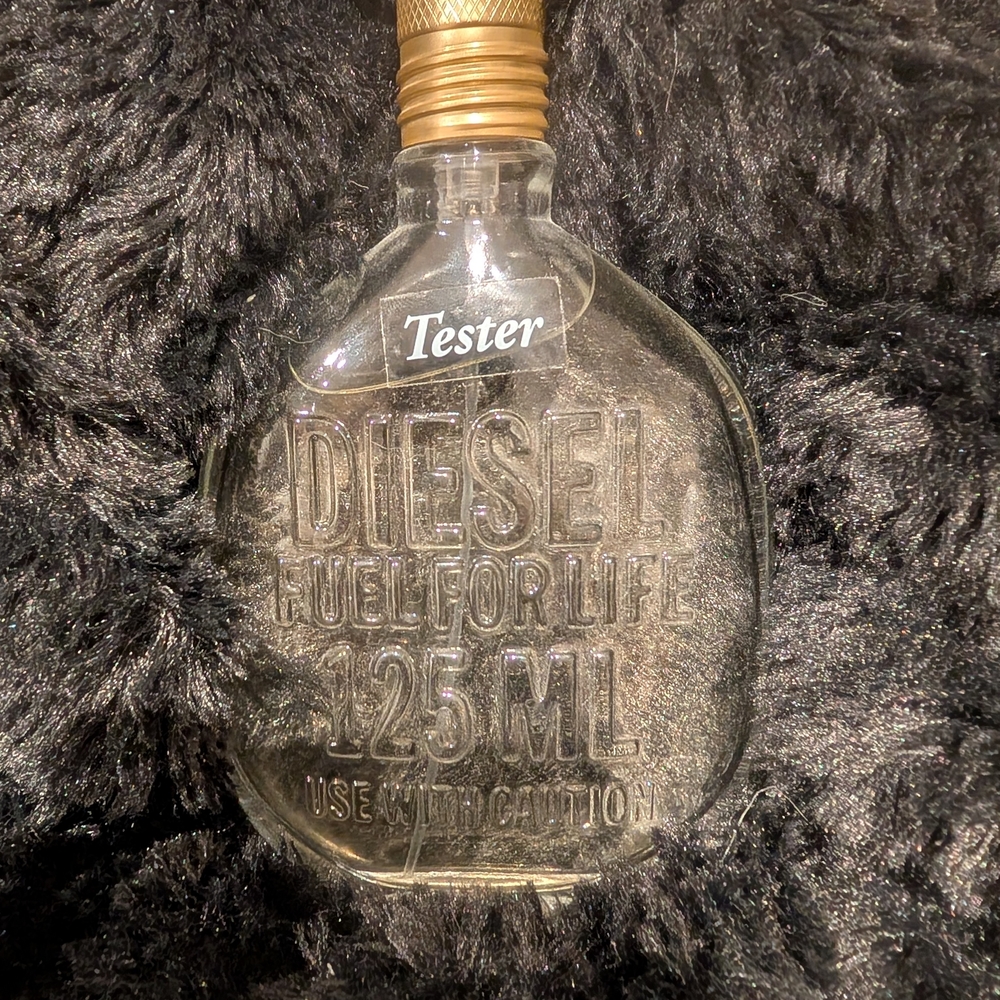 Diesel Fuel for Life Tester Bottle with Gold Cap